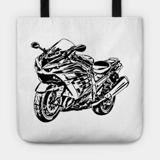 ZX14R Motorcycle Sketch Art Tote