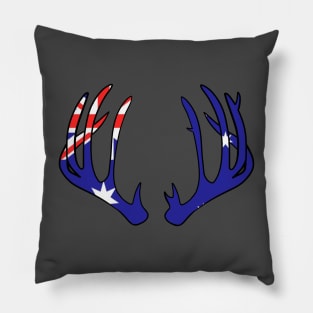 Deer Antlers Australia Flag Hunting Hunter Pillow