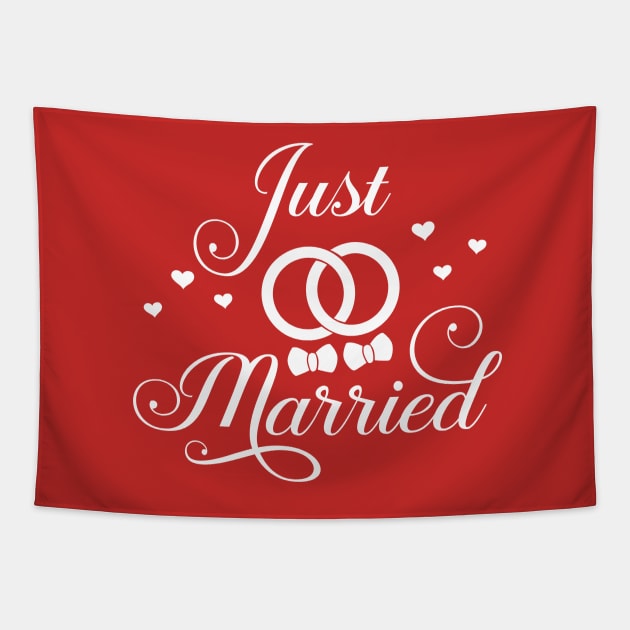 Just Married Gay Bi Pan Trans Queer LGBT Pride Tapestry by ProudToBeHomo