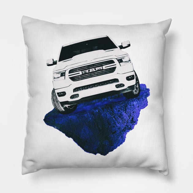 RAM pickup truck Pillow by mfz