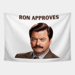 Ron Approves Funny Design Tapestry