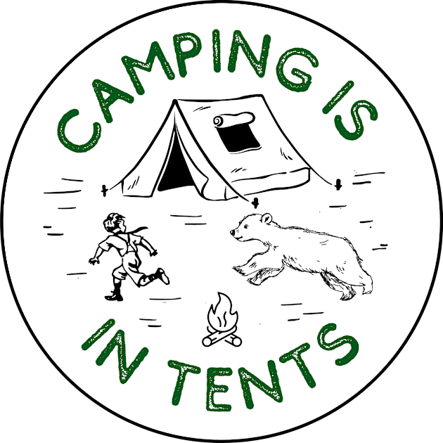 Camping is in tents Kids T-Shirt by THINK. DESIGN. REPEAT.