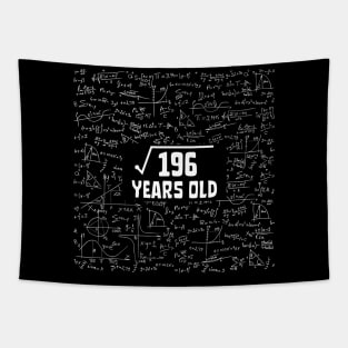 Square Root Of 196 14th Birthday, 14 Year Old Math Lover Gift Tapestry