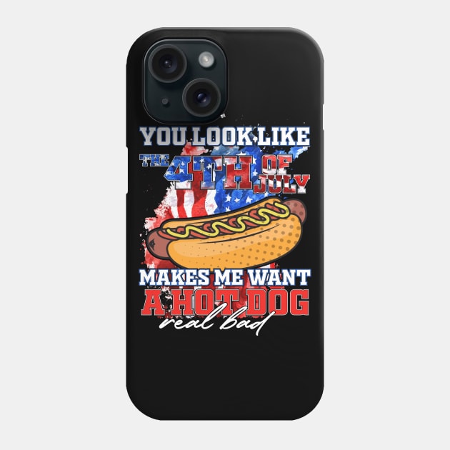 You look like the 4th of July, makes me want a hot dog Phone Case by Madelyn_Frere