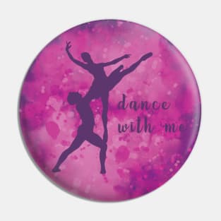 Dance with me - Abstract watercolor design Pin