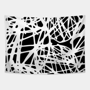 white and black lines Tapestry
