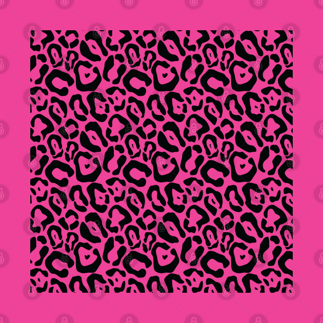 Hot pink leopard print by UniFox