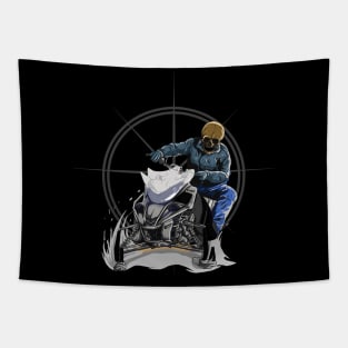 Snow Racer Tapestry