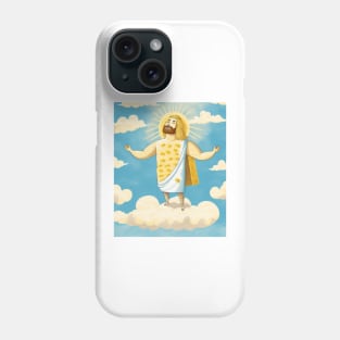 Cheesus Jesus Christ Funny Cheese Christian Pun Christmas Phone Case