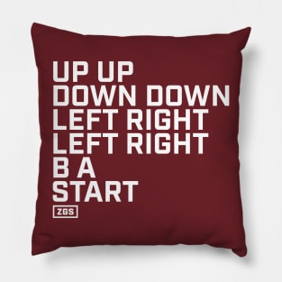 Up Up Down Down Left Right Left Right B A Start Pillow