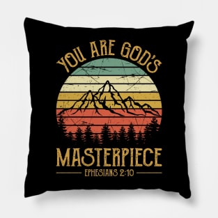 Vintage Christian You Are God's Masterpiece Pillow