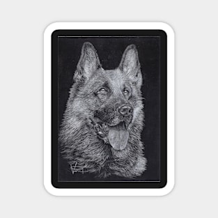 German Shepherd Magnet