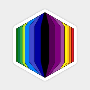 Colorful hexagon Magnet