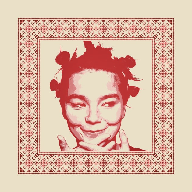 bjork // vintage retro by Cybord Design