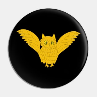 Golden owl Pin