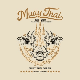 Muay Thai Boxing Tattoo The Hermit Muay Boran T-Shirt