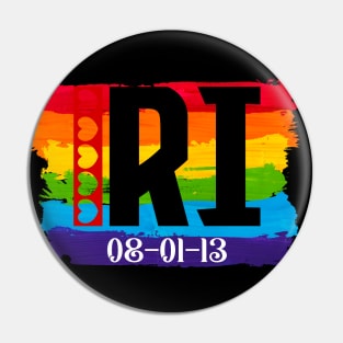 Rhode Island Gay Marriage Pin