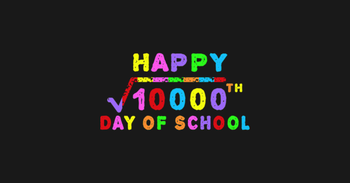 Math Formula 100 Days Of School Square Root 10000 Math