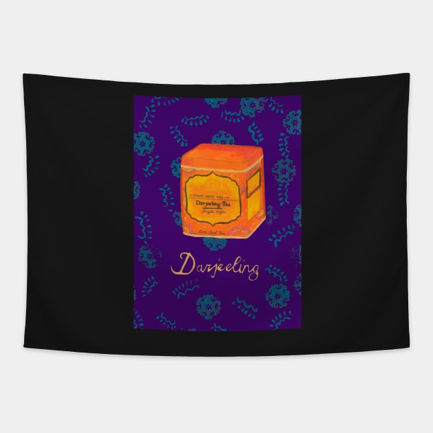 Darjeeling tea Tapestry by francesrosey