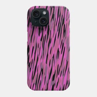 pink black and gray camo abstract Phone Case