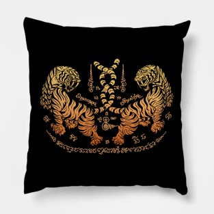 Sak Yant Muay Thai Tigers Pillow