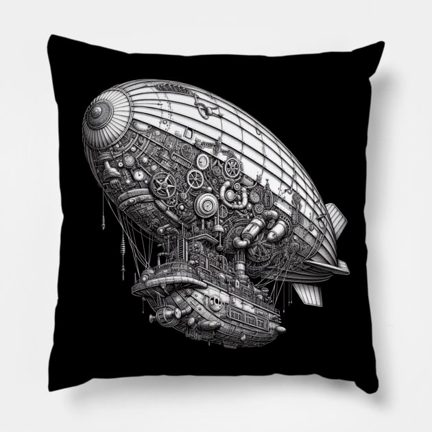 Zeppelin Pillow by OddlyNoir