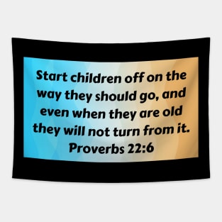 Bible Verse Proverbs 22:6 Tapestry