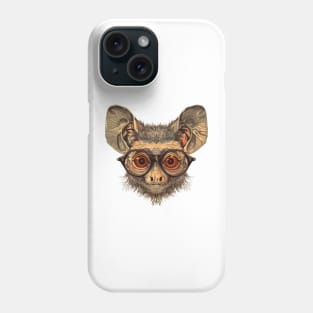 Wise-Guy Aye-Aye: The Spectacled Scholar Phone Case