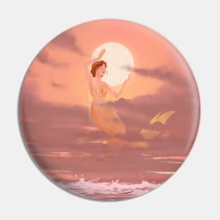 Moon Mermaid Pin