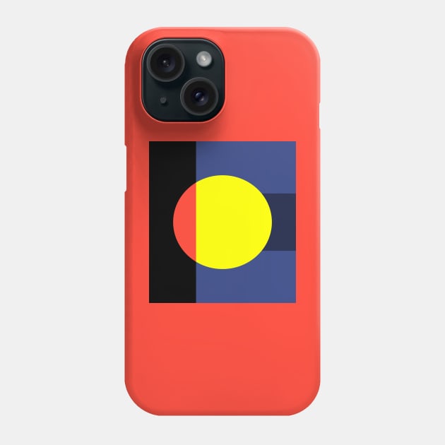 Bold Geometric Contrast Phone Case by JuncaArtPrints