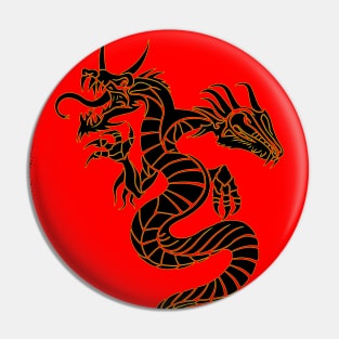 Double Headed Dragon Pin