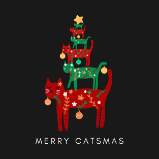 Merry Christmas, Catsmas Tree T-Shirt