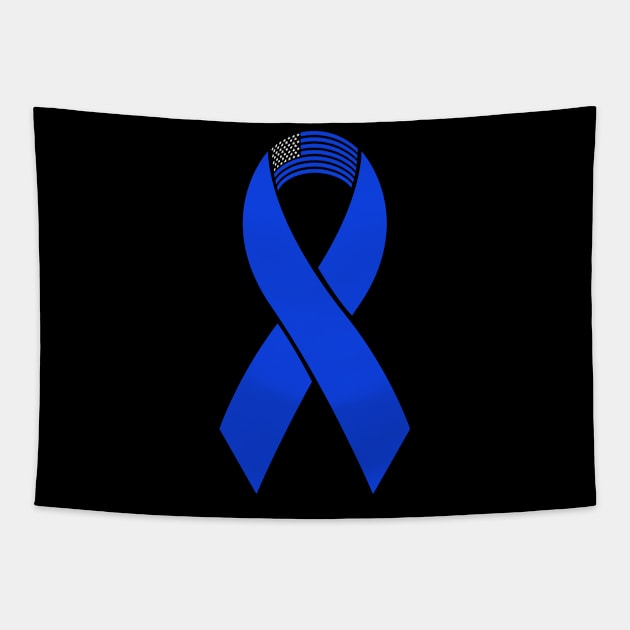 Colon Cancer Awareness Tapestry by TheBestHumorApparel