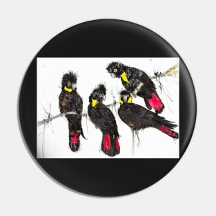 Bushfire black cockatoos Pin