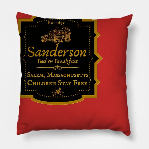 Sanderson Sisters Halloween Shirt Women Sanderson Bed Breakfast Tee Hocus Pocus Funny Fall Casual Pillow by custommagenta