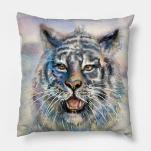 Blue Tiger Pillow