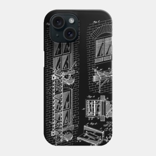 Fire Escape Vintage Patent Hand Drawing Phone Case