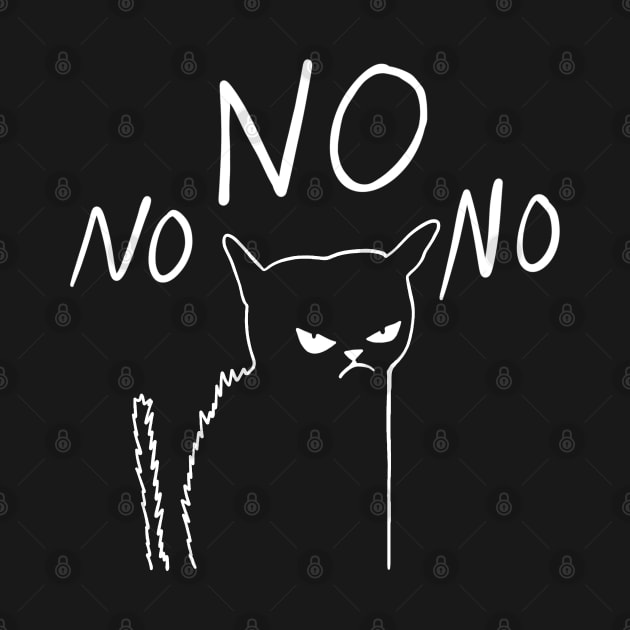 Cat Says No by artbycoan