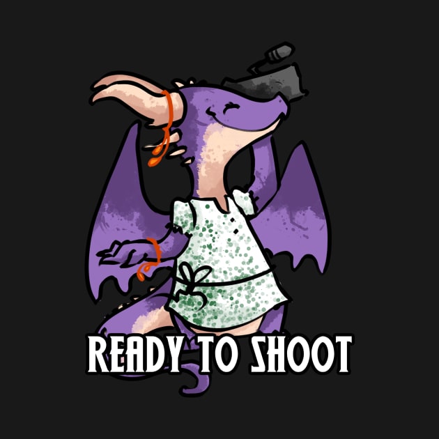 Purple Dragon Ready to Shoot by Shopping Dragons