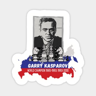 Garry Kasparov Chess Russian GM Magnet