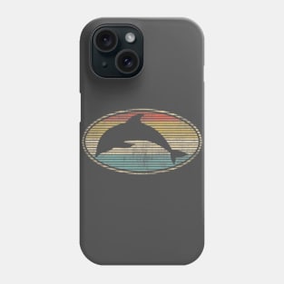 Dolphin Lovers, Funny Vintage Animal Lovers Design Phone Case