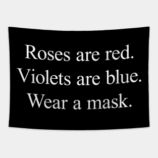 Wear a Mask Poem Tapestry