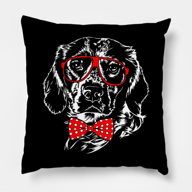 Cute Brittany Spaniel mom dog lover Pillow by wilsigns