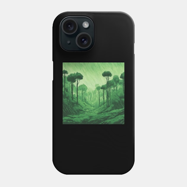 Rain forest Phone Case by TojFun