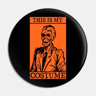 vintage zombie costume for Halloween Pin