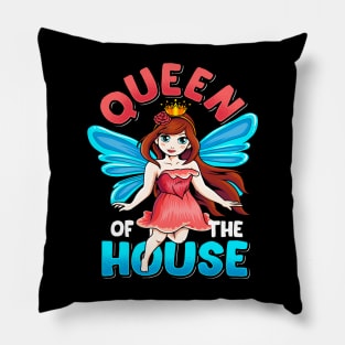 Queen Of The House Cute Matching Family Girls Teens Women Pillow