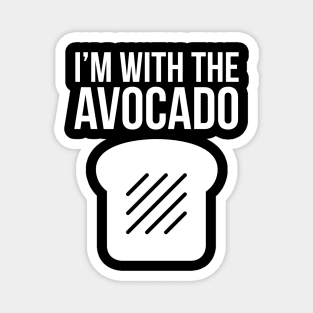 I'm With The Avocado Magnet