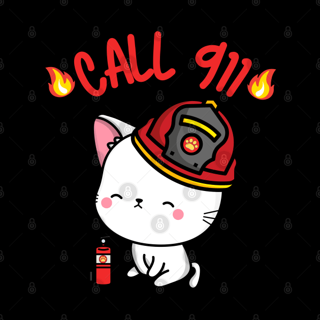 Firefighter Angora cat by Pet Station