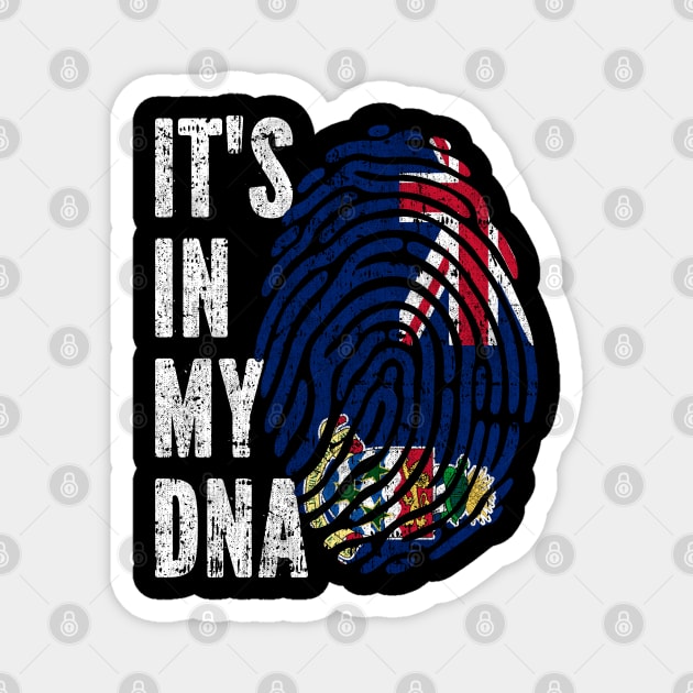 IT'S IN MY DNA Cayman Islands Flag Men Women Kids Magnet by simonStufios