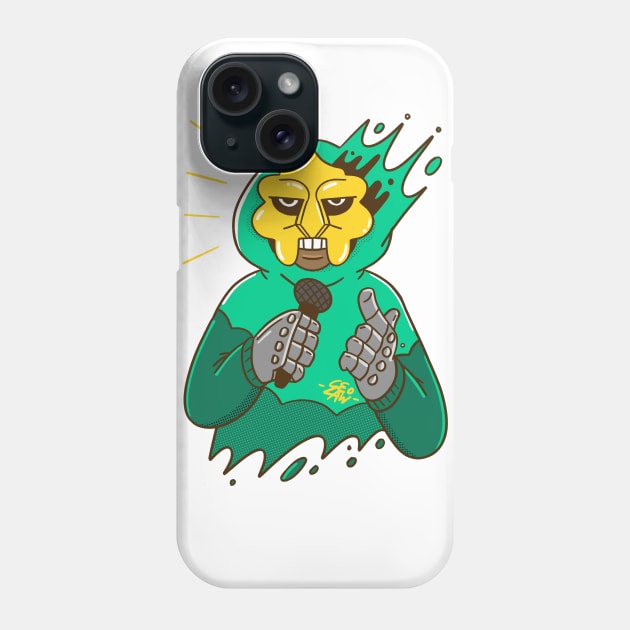 MF DOOM Gold Mask Phone Case by geolaw